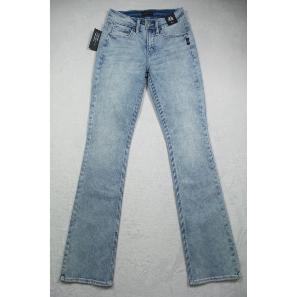 Silver Jeans Co Suki Womens Size 26 Blue Denim Curvy Fit Mid Rise Slim Boot NWT